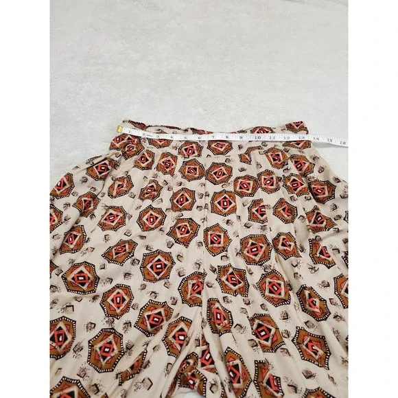 Vintage Cropped Wide Leg Pants 12 Vest Top Medium Set Outfit Bohemian Festival - Picture 9 of 16